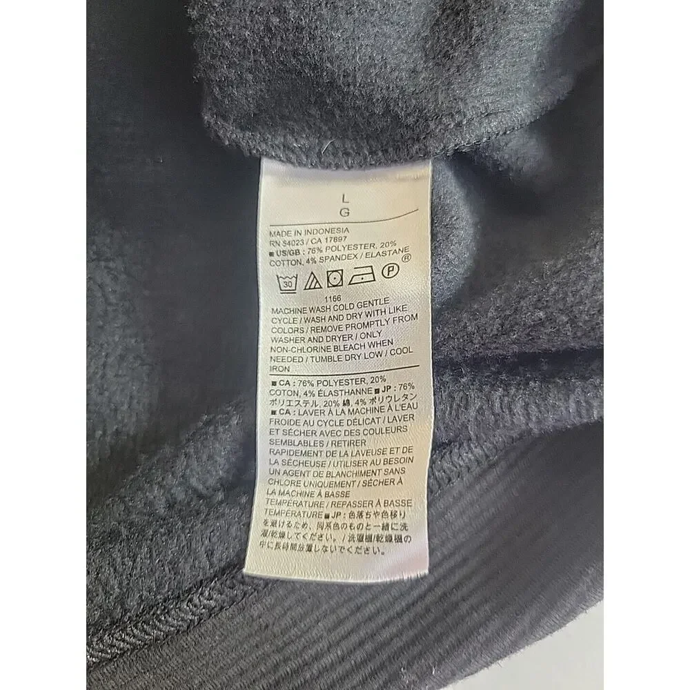 Banana Republic Black Ottoman Turtleneck‎ Fleece Sweatshirt Men's Size Large